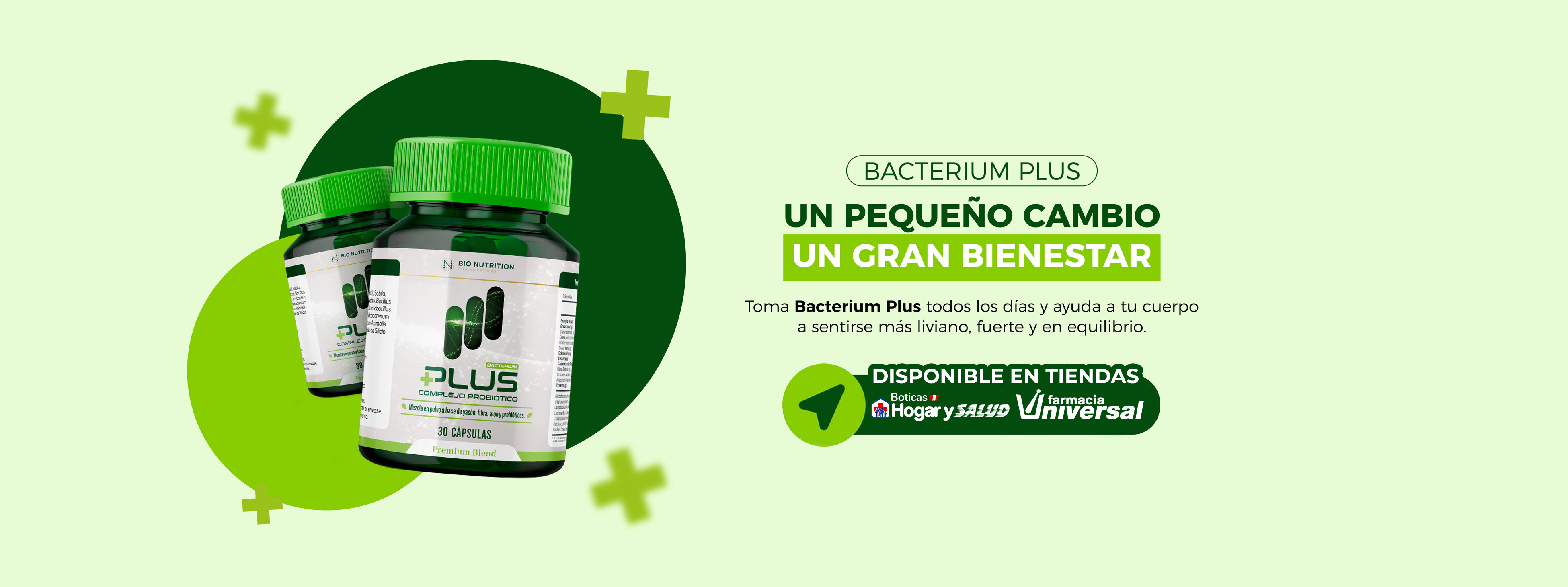 Toma Bacterium Plus todos los días y ayuda a tu cuerpo a sentirse más liviano, fuerte y en equilibrio.