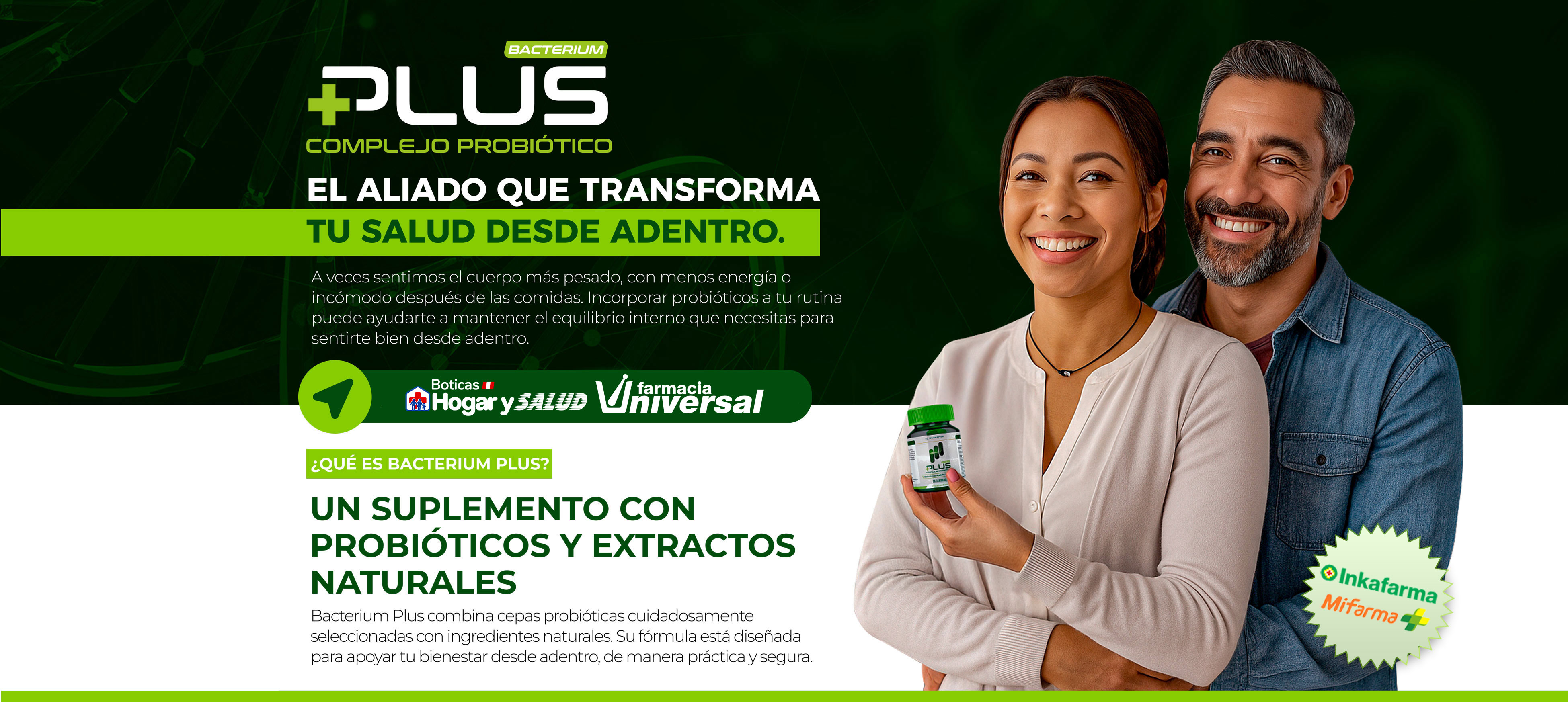 A veces sentimos el cuerpo más pesado, con menos energía o incómodo después de las comidas. Incorporar probióticos a tu rutina puede ayudarte a mantener el equilibrio interno que necesitas para sentirte bien desde adentro.
