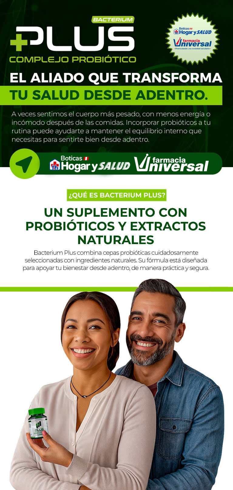 A veces sentimos el cuerpo más pesado, con menos energía o incómodo después de las comidas. Incorporar probióticos a tu rutina puede ayudarte a mantener el equilibrio interno que necesitas para sentirte bien desde adentro.